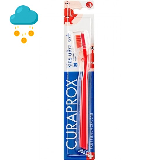 Escova Curaprox ultra soft Kids 4 a 12 anos cores sortidas